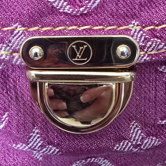 LOUIS VUITTON Fuchsia Pink Monogram Baggy Denim Bag GM  DC# SD0036 - Picture 14 of 14